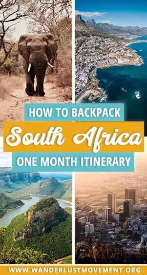 Backpacking South Africa | Planning a one-month backpacking trip across South Africa? Follow my itinerary that starts in Johannesburg, and ends in Cape Town with loads of travel tips from a local. | South Africa travel | South Africa itinerary | backpacking tips | South Africa travel tips | #southafrica #backpacking #southafricatraveltips #traveltips