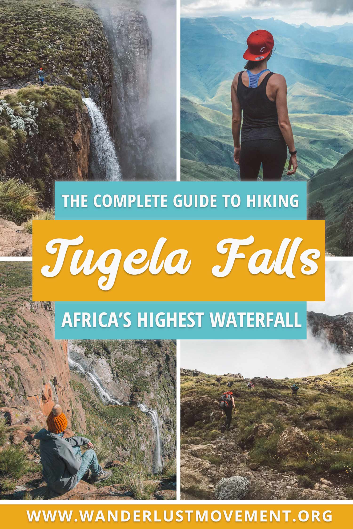 Planning a trip to South Africa? Head to the Drakensberg and tackle the Tugela Falls hike! It will take you to the mouth of the highest waterfall in Africa and reward you with breathtaking vistas of the Drakensberg mountains.
| Hiking Travel Tips | Hiking Travel Destinations | South Africa Travel Tips | Hiking South Africa #southafrica #hiking #drakensberg #tugelafalls
