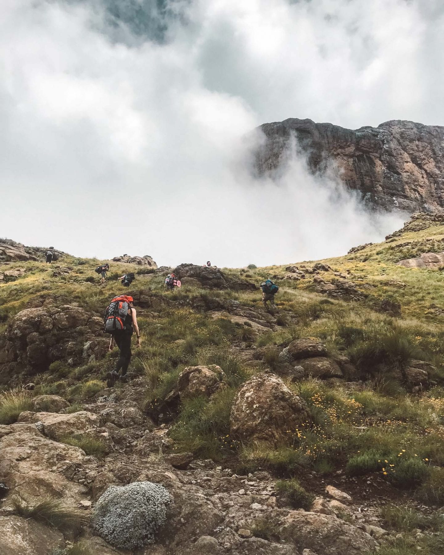 hiking the drakensberg