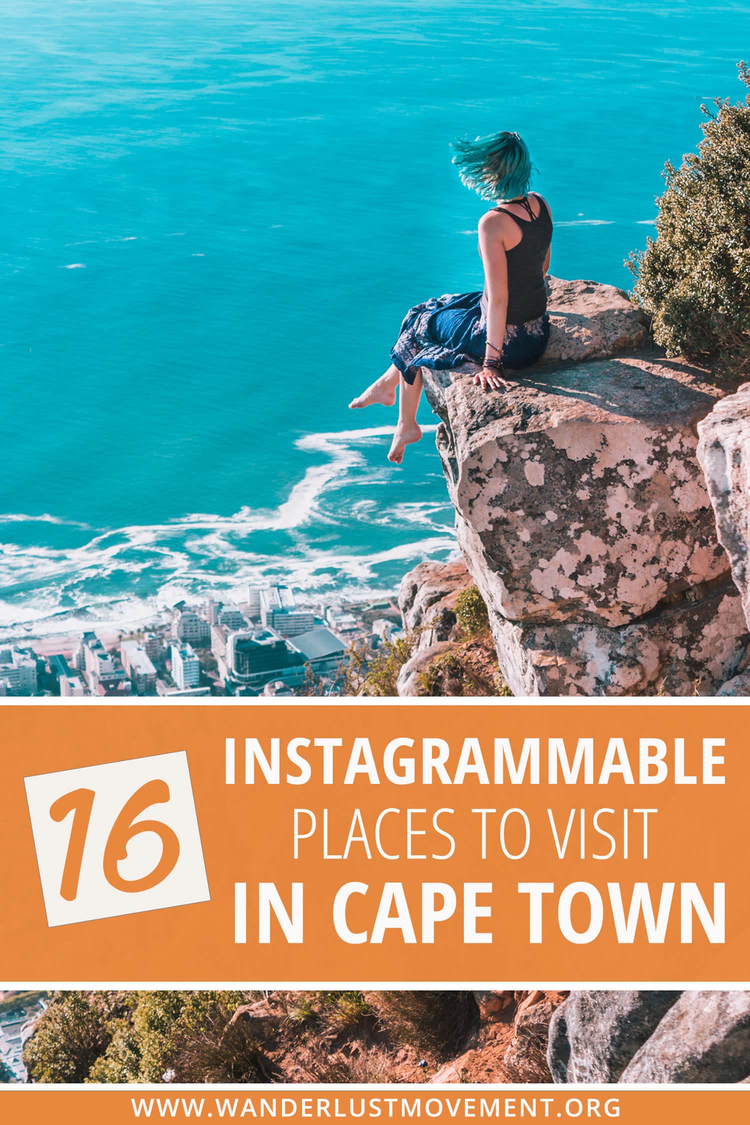 Looking for the most Instagrammable places in Cape Town? This ultimate guide to Cape Town\'s most beautiful destinations has you covered! Spend a beach day with penguins, watch the sunset from on top of Table Mountain, hike Lions Head, explore a shipwreck and take a photo at the infamous Surfboard Rock! Here are some of the best things to do in Cape Town to add to your Instagram itinerary! #capetown #southafrica #traveltips #instagram #travelguide #travel