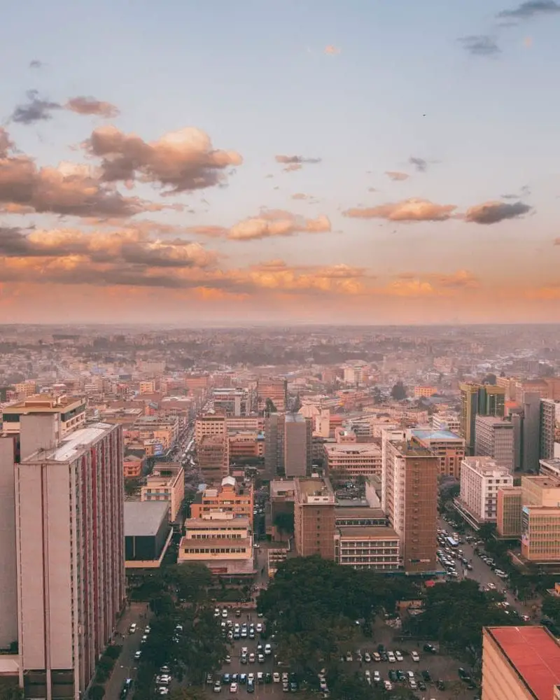 skyline in nairobi kenya