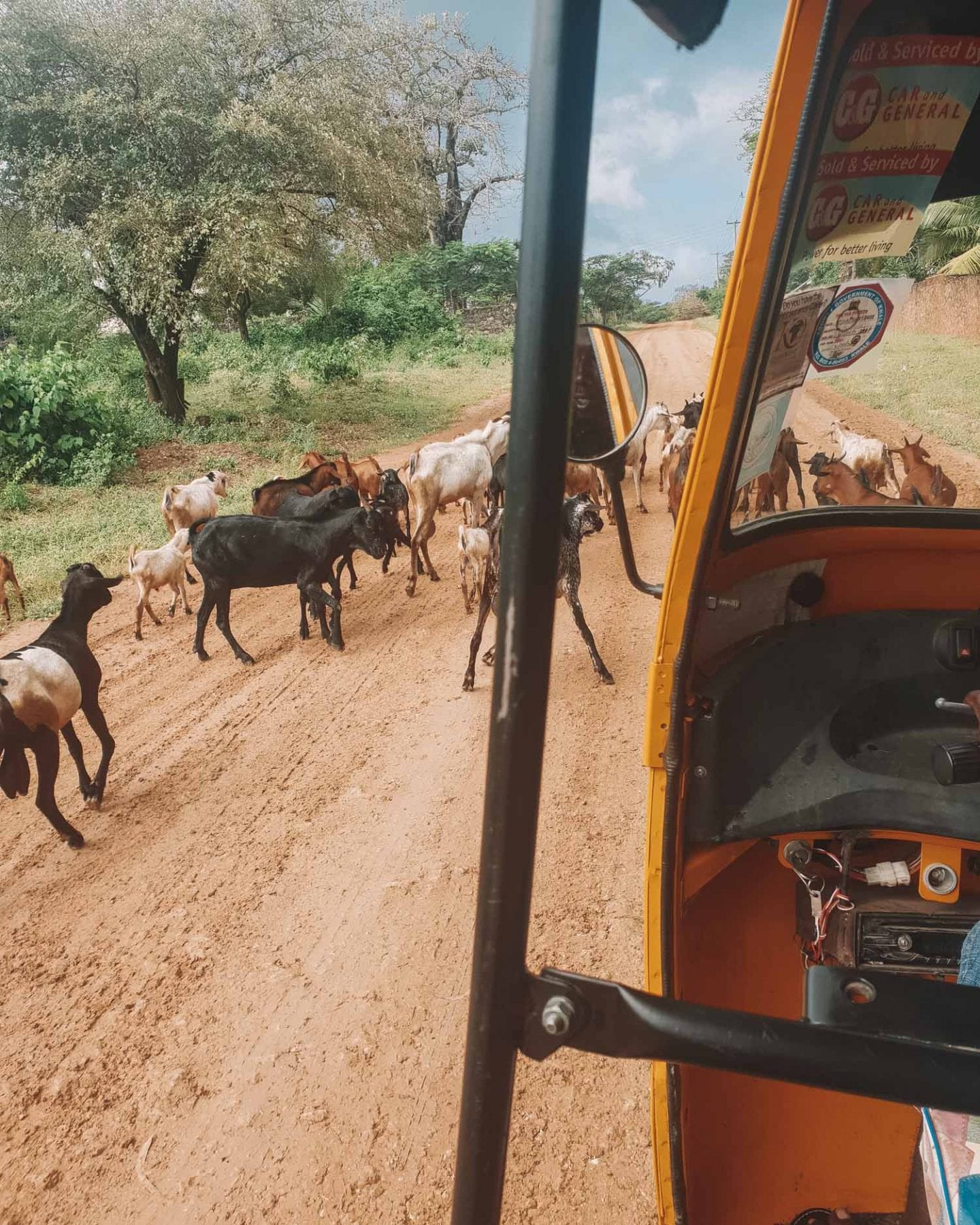 tuk tuk in diani beach