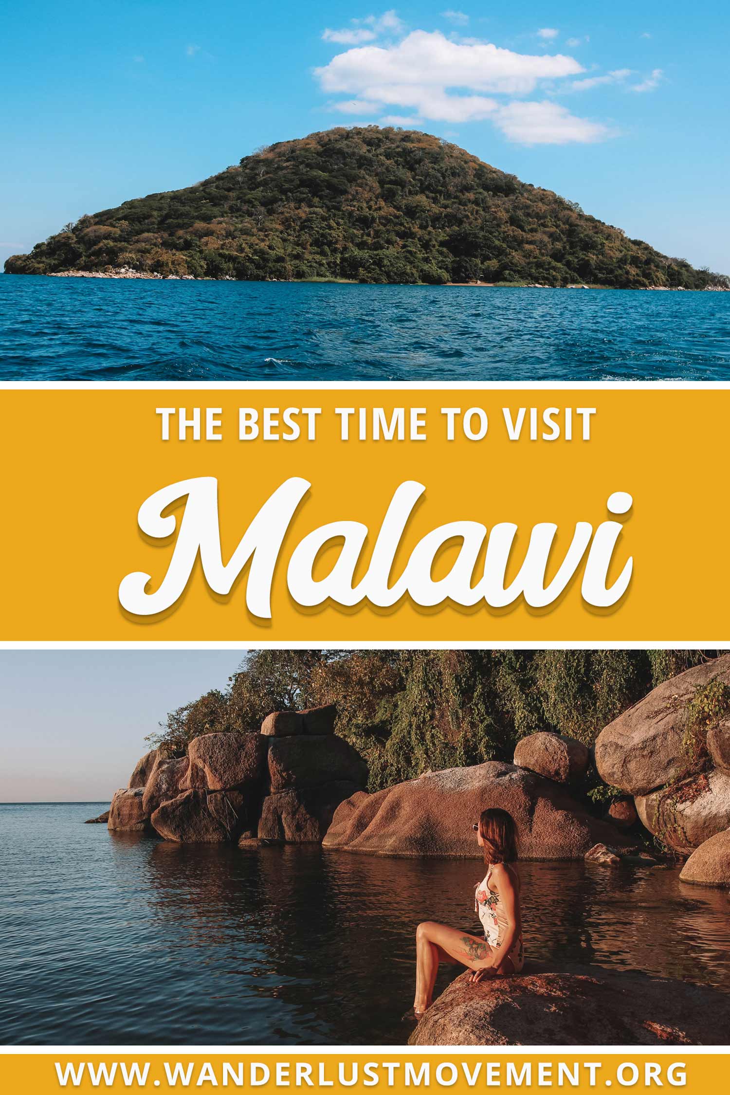 Malawi is an incredible destination in Africa! Whether you\'re looking to plan a Big 5 safari or relax on Mumbo Island in Lake Malawi National Park - there\'s something for everyone. But before you book your flights, you need to take into the account Malawi\'s two distinct seasons. Otherwise, you might visit during the rainy season - the worst time for safaris, but the best time for birding. Here\'s the best time to visit Malawi! #malawi #africatravel