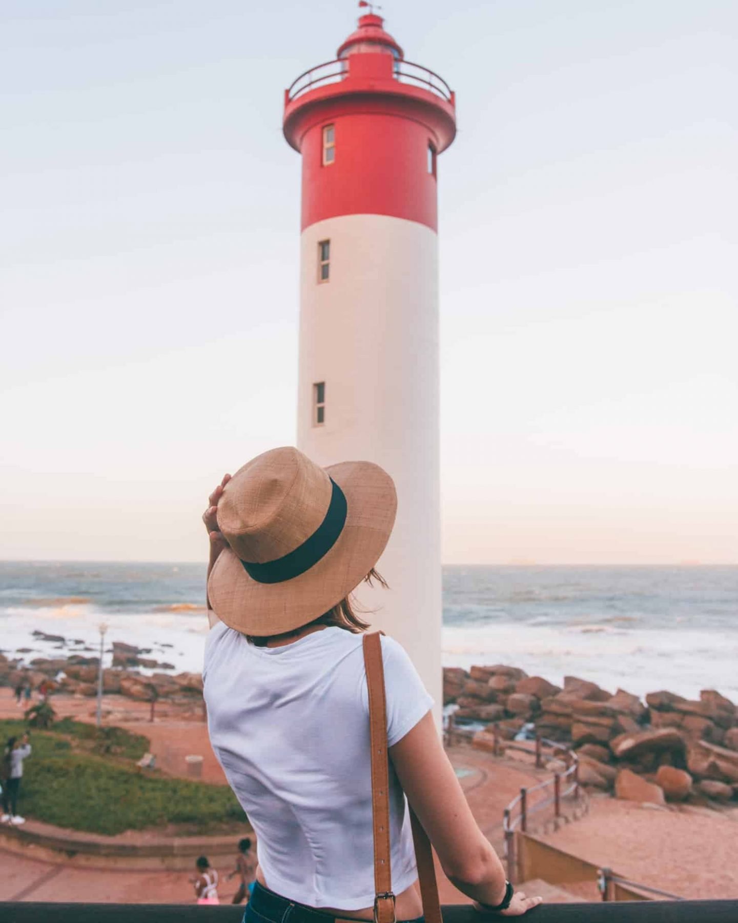 girl at durban lighthouse