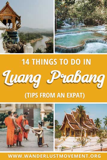 The ultimate list of things to do in Luang Prabang from an expat! From chasing gorgeous waterfalls to visiting ancient temples and a few off the beaten track surprises, here are some of the top things to do in the UNESCO World Heritage town of Luang Prabang! #laos #luangprabang #travel