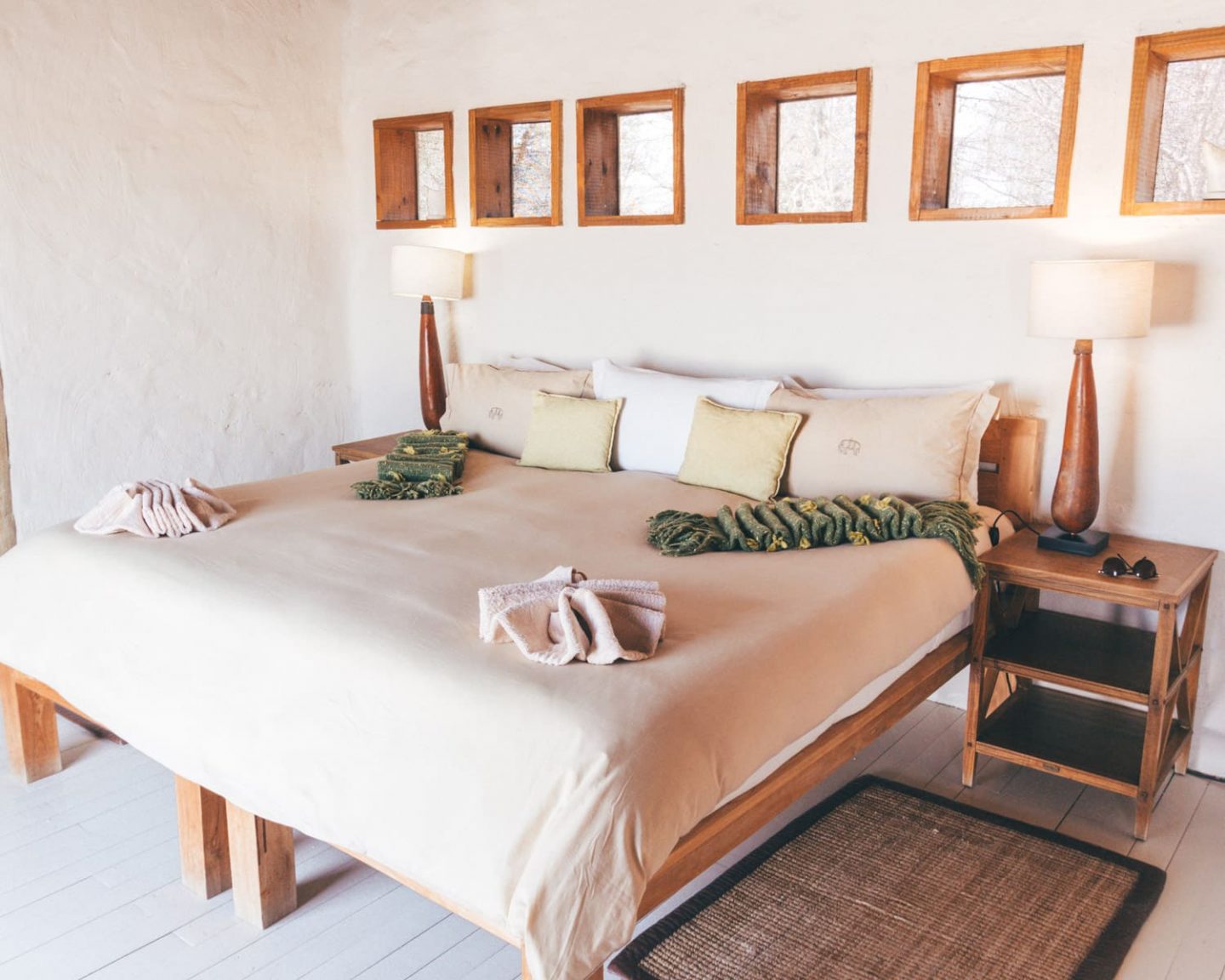 bedroom at nxai pan camp