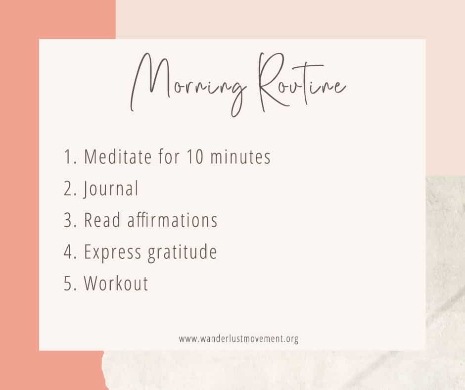 morning routine