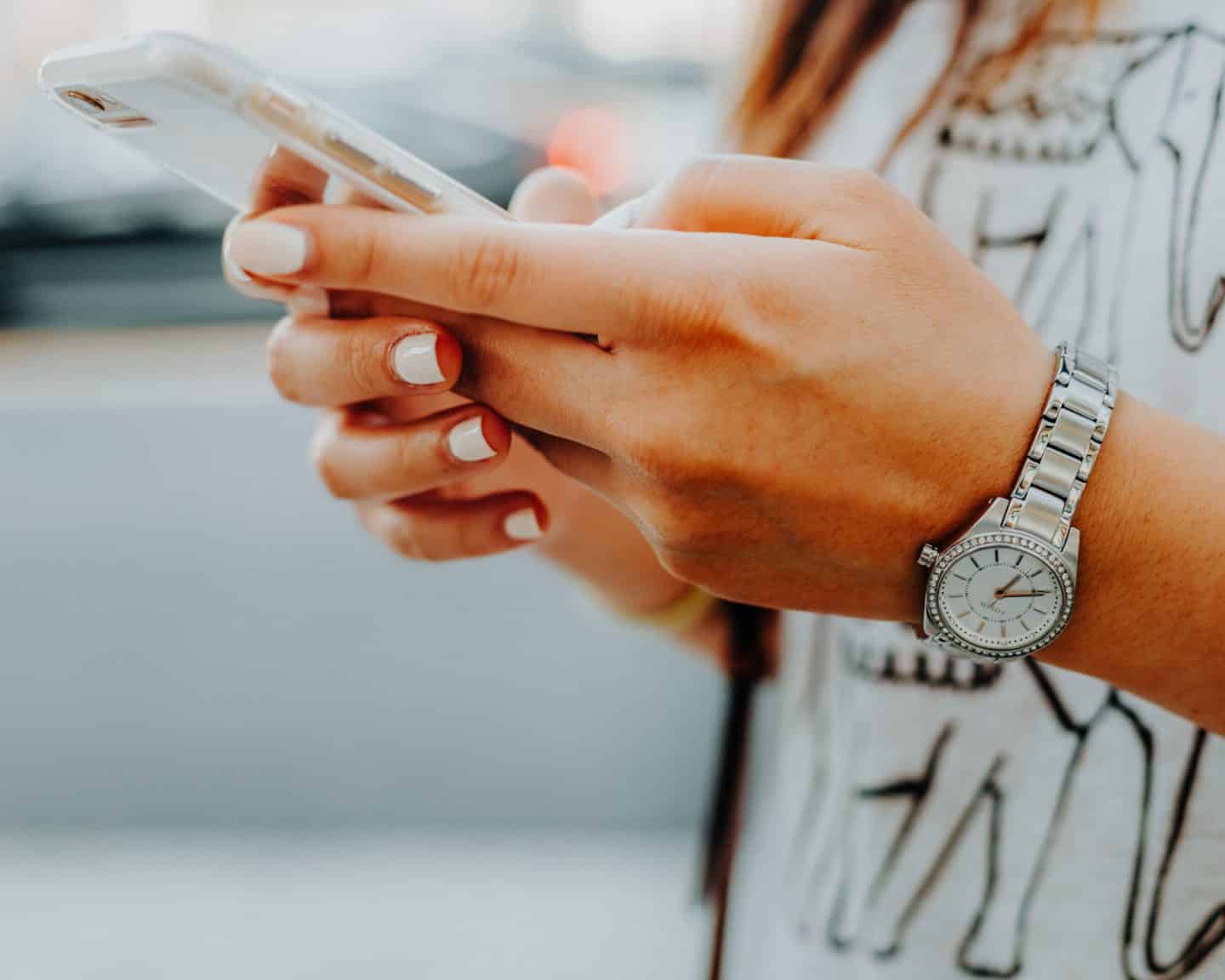 girl on phone