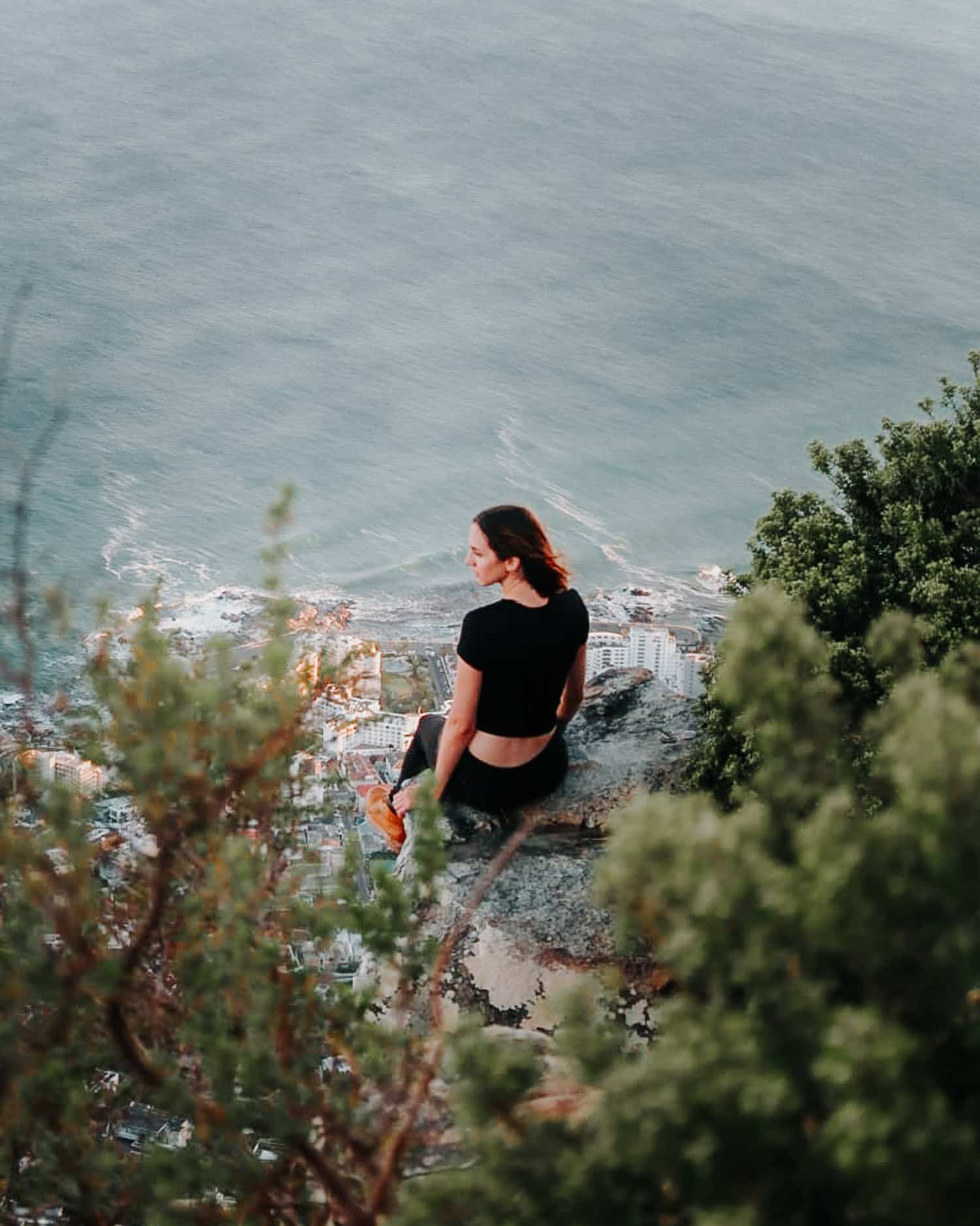 girl hiking lion's head