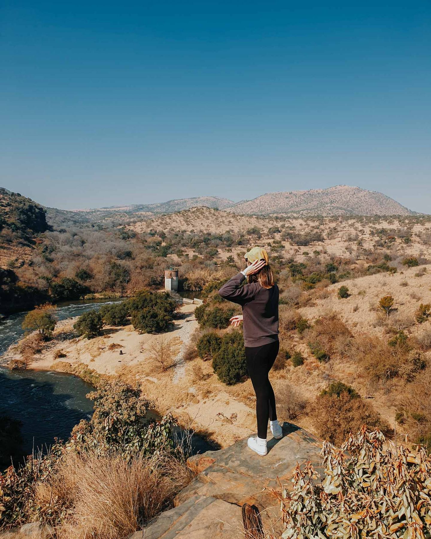 girl hiking at africaland