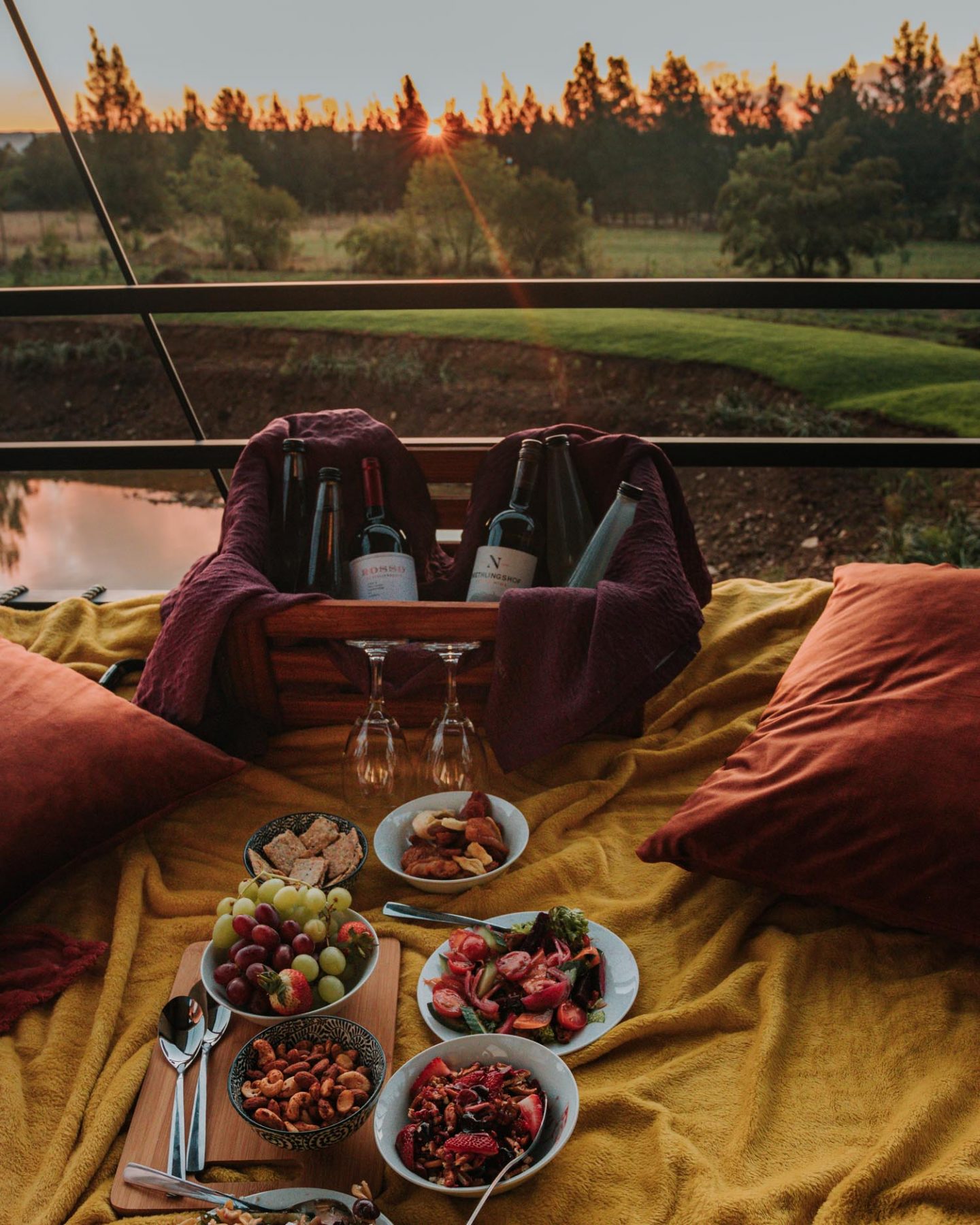 sunset picnic at rosemary hill farm