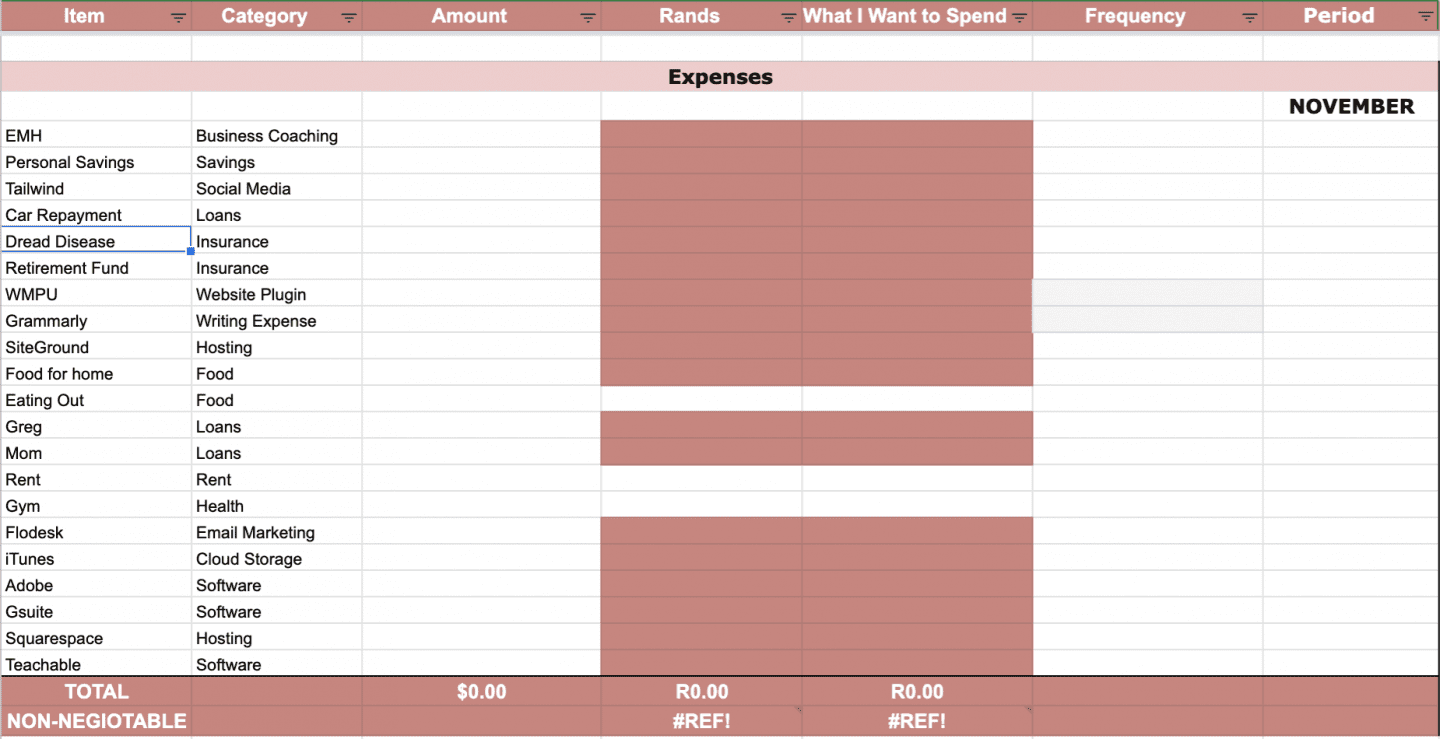 ways to save money for travel with a spreadsheet