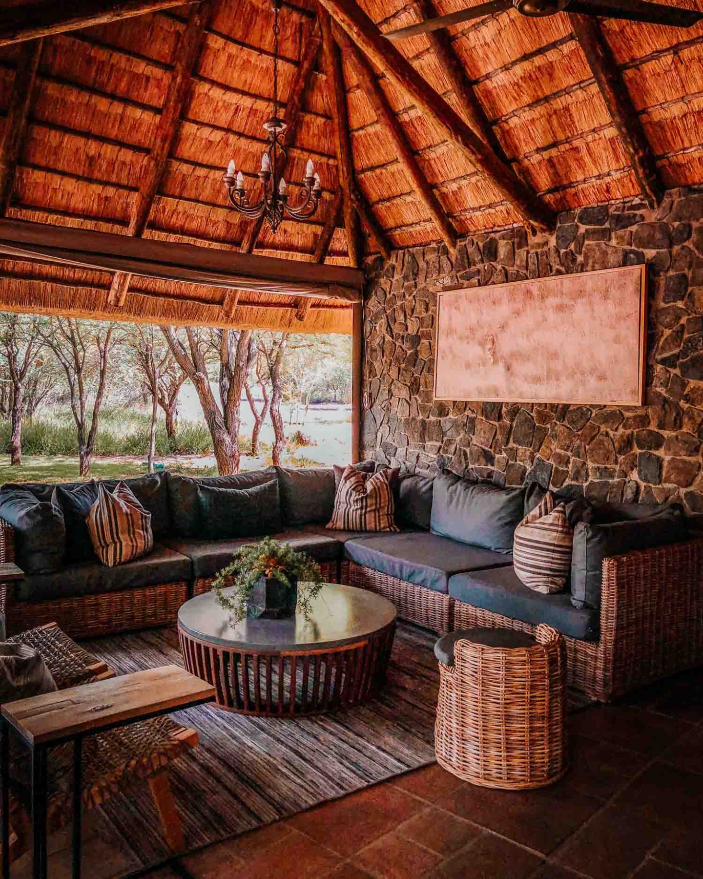 outdoor sitting area nkala lodge