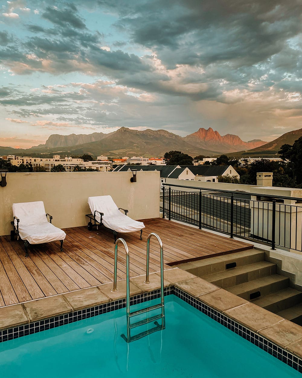 view from the den in stellenbosch