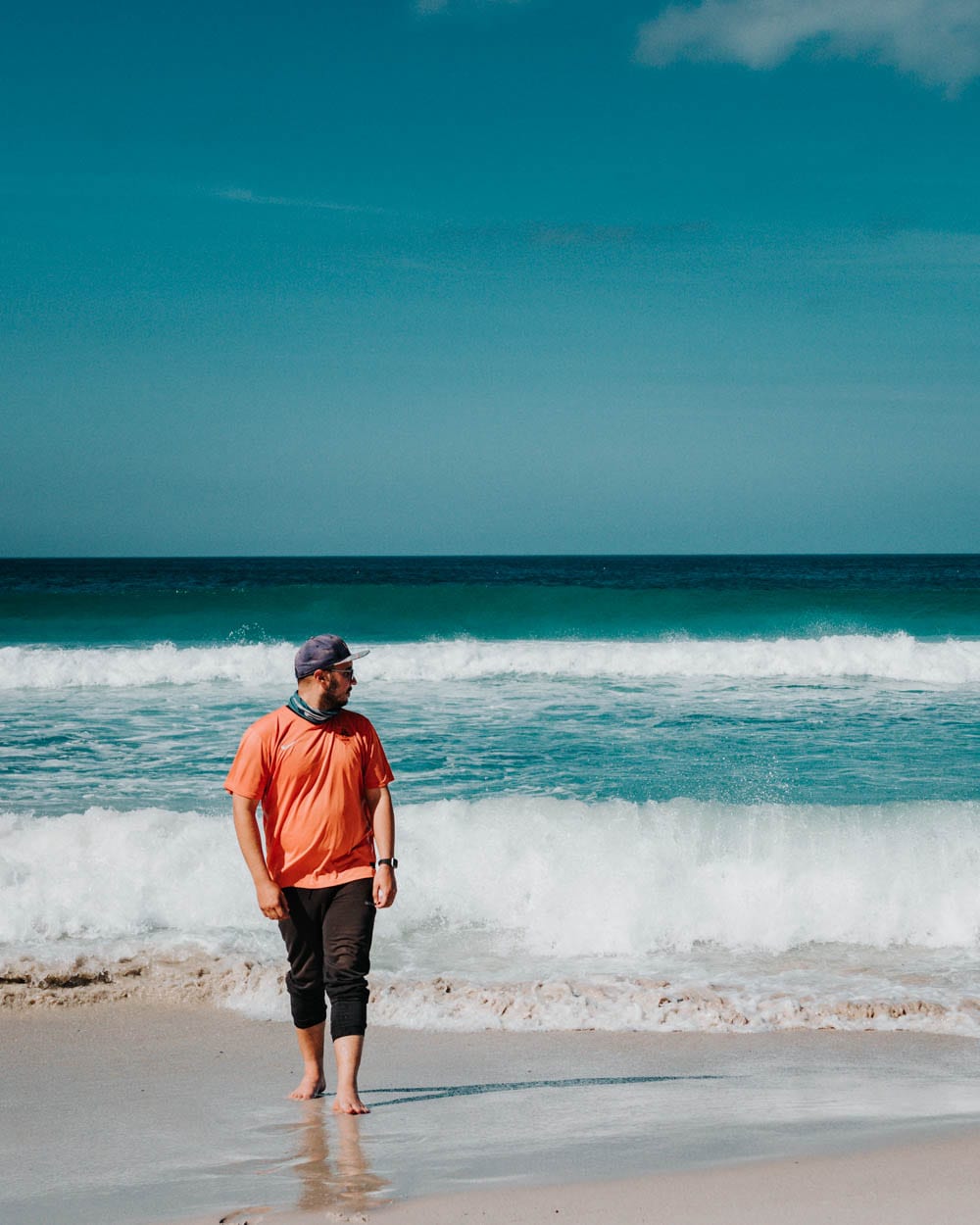 guy on cape point beach