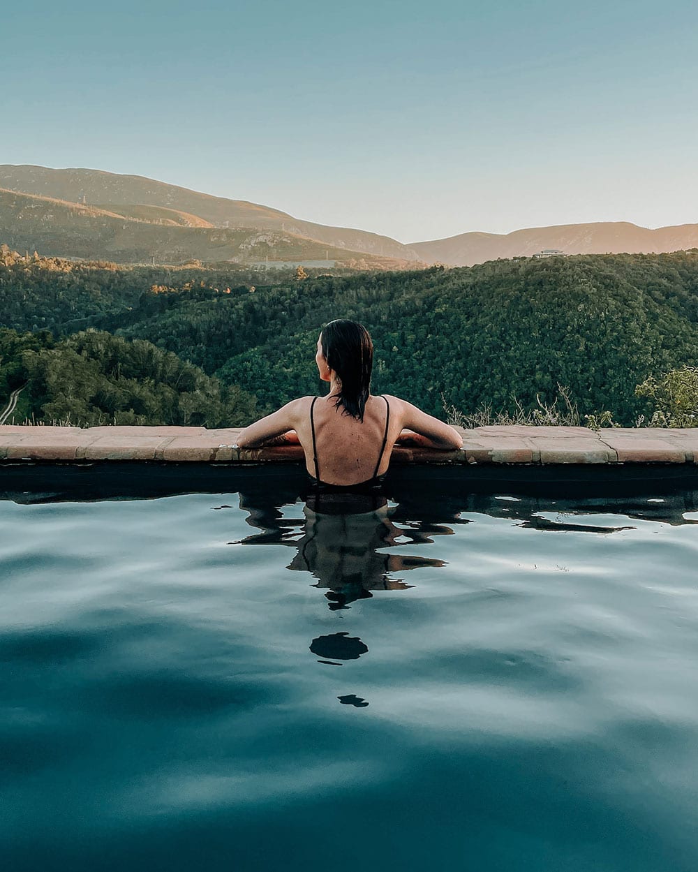 girl in pool