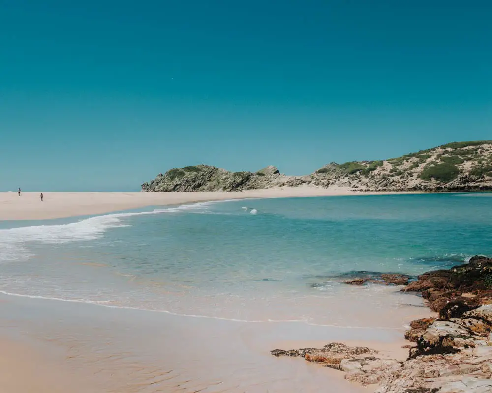 beautiful beach inside robberg nature reserve