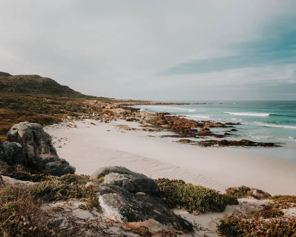 beach inside cape point national park