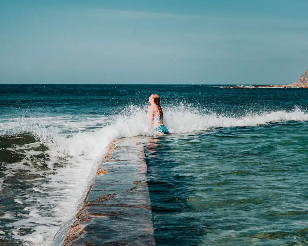 swimming in the cape point tidal pools