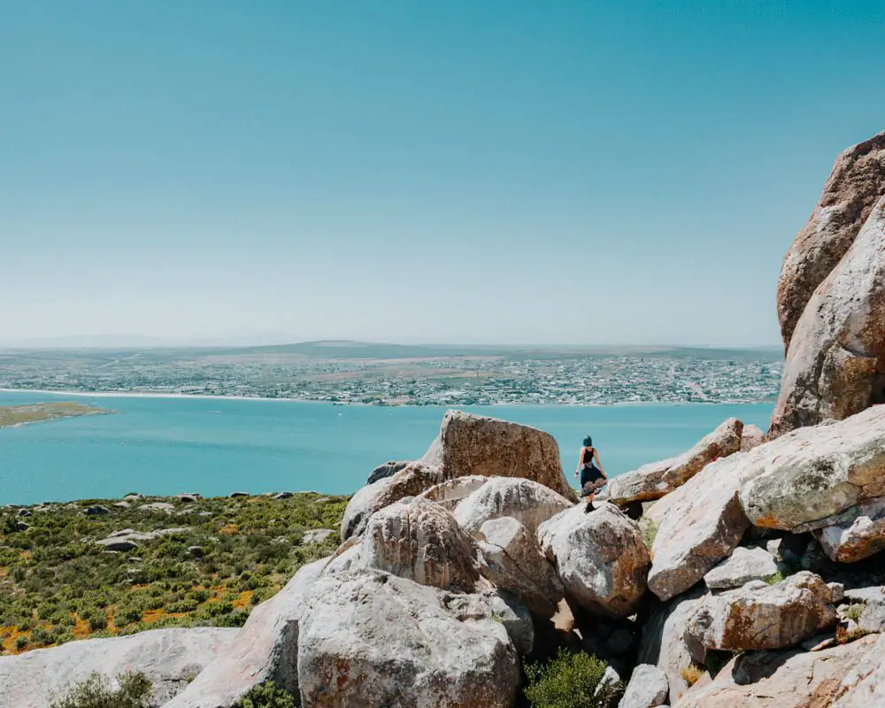 girl standing on rock in west coast national park