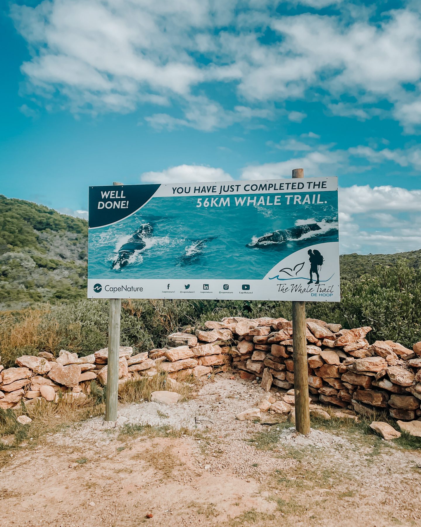 whale trail sign